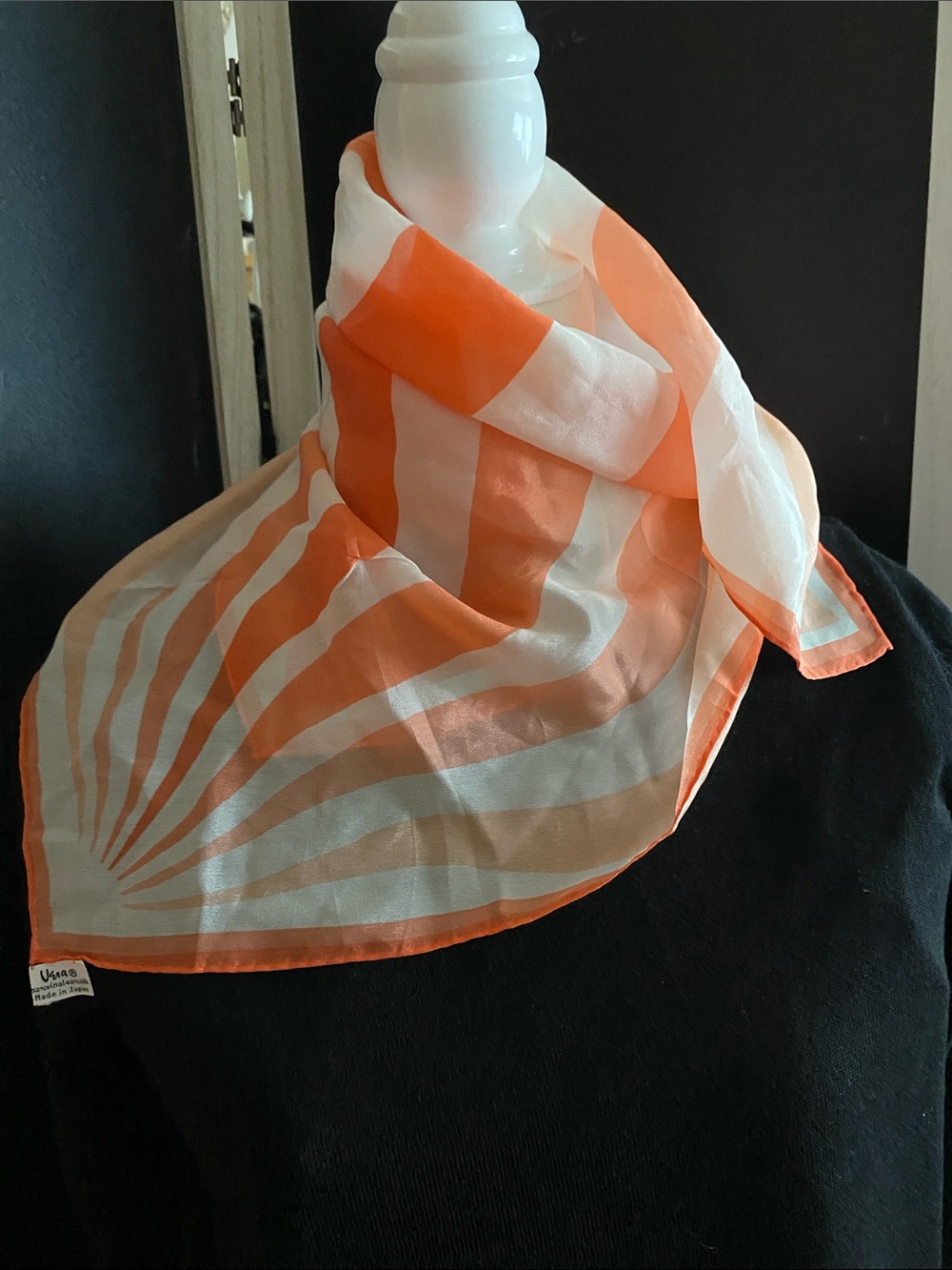 Vintage Vera Neumann Sun Rays Silk blend scarf
